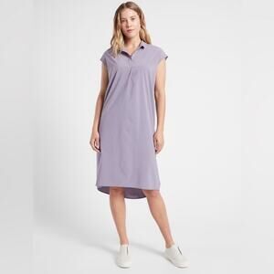 ATHLETA Daybreak Midi Dress In Purple Lightweight Relaxed Fit Summer Size XS